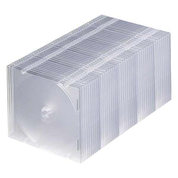 サンワサプライ Blu-ray・DVD・CDケース(スリムタイプ・50枚セット・クリア) FCD-P...