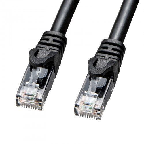 サンワサプライ 屋外用防水カテゴリ6A LANケーブル(ブラック・20m) KB-T6AWP-20B...