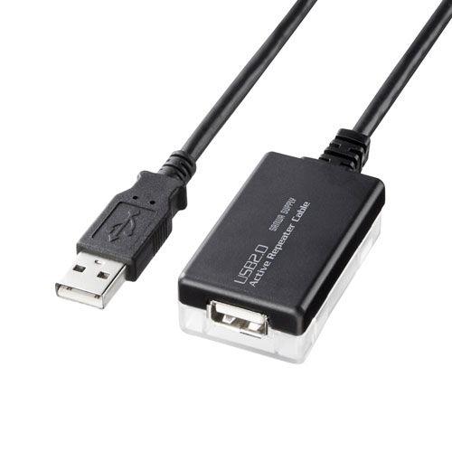 サンワサプライ 12m延長USB2.0アクティブリピーターケーブル KB-USB-R212N 返品種...