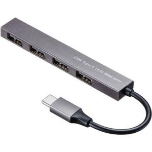 サンワサプライ USB Type-C USB2.0 4ポート スリムハブ USB-2TCH23SN ...