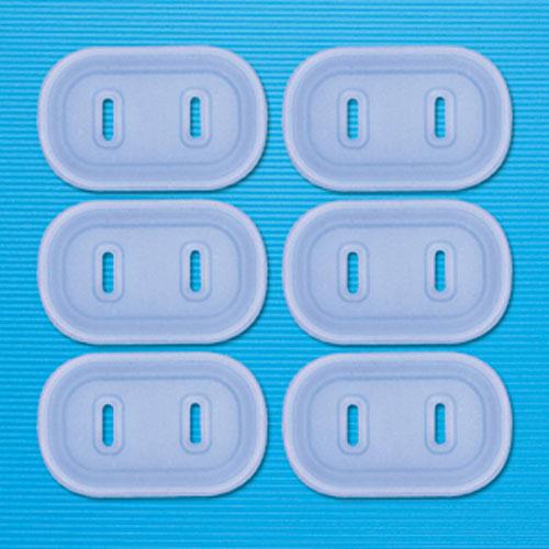 サンワサプライ 2Pノーマル電源プラグ用プラグ安全カバー(6個入り) TAP-PSC5N 返品種別A