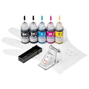 サンワサプライ キヤノン用「BCI-370PGBK・371BK・C・M・Y対応」詰め替えインク(5色...