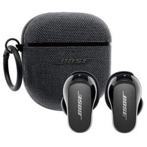 BOSE ノイズキャンセリング機能搭載完全ワイヤレスBluetoothイヤホン 専用ファブリックケースセット QuietComfort Earbuds II QCEB II BK+FAB COVER 返品種別A｜joshin