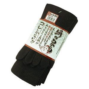 おたふく手袋 絹のちから 5本指靴下 3足組(ブラック・25〜27cm) 2112151S-292 返品種別B