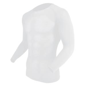 ボディタフネス BT冷感3Dファーストレイヤー UVカットスリーブ クルーネックシャツ (ホワイト・サイズ：LL) 返品種別B｜joshin