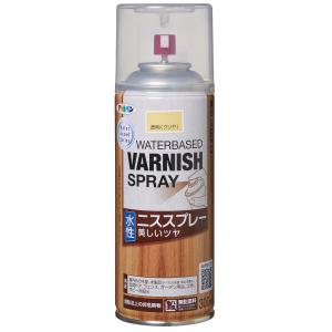 アサヒペン 水性ニススプレー 300ml 透明(クリヤ) 9019312 返品種別B｜joshin