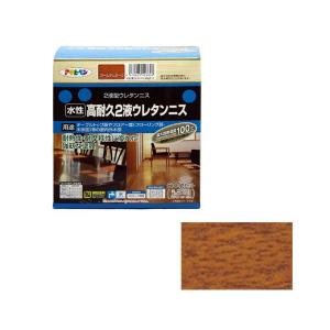 アサヒペン 水性2液ウレタンニス 600gセット(ゴールデンオーク) 2エキウレタンニス600G NOAK 返品種別B｜joshin