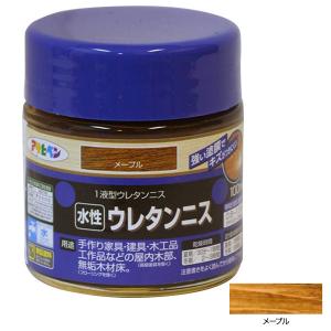 アサヒペン 水性ウレタンニス 100ml (メープル) AP9018187 返品種別B｜joshin