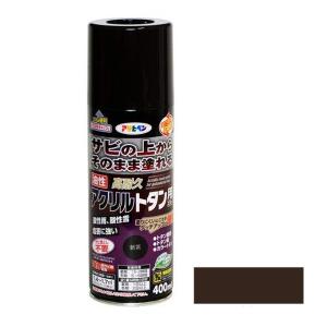 アサヒペン 油性高耐久アクリルトタンスプレー400ml(新茶) AP9018508 返品種別B｜joshin