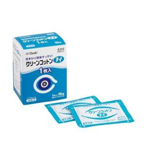 クリーンコットン アイ 1枚入 16包 オオサキメディカル 返品種別B