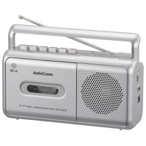 オーム モノラルラジオカセットレコーダー AudioComm RCS-531Z(03-5010) 返品種別A｜joshin