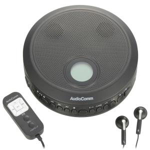 オーム スピーカー搭載ポータブルCDプレーヤー AudioComm CDP-520N(03-7270) 返品種別A｜joshin