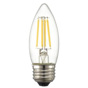 オーム LED電球 フィラメントシャンデリア形...の詳細画像1