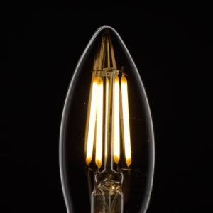オーム LED電球 フィラメントシャンデリア形...の詳細画像2