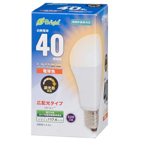 オーム LED電球 540lm(電球色相当)(調光器対応) OHM LDA5L-G/ D AS20 ...