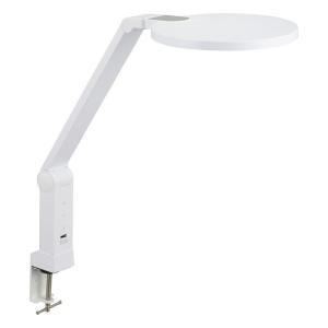 OHMルーペ付きLEDアームライト エルズーム 品番07-8133 AS-L8095-2B-W