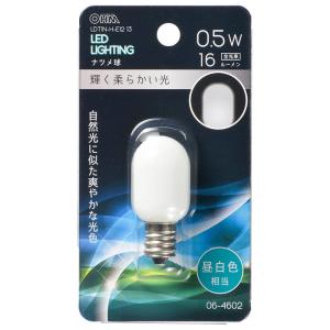 オーム LED電球 ナツメ形 16lm(昼白色相当) OHM LDT1N-H-E12 13 返品種別A｜joshin