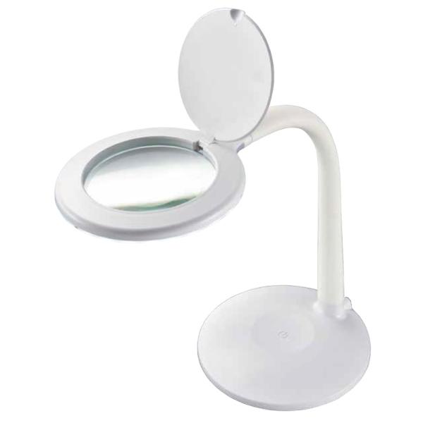 オーム ルーペ付LEDスタンドライト OHM L-ZOOM (エルズーム) DS-L24ZS-W 返...