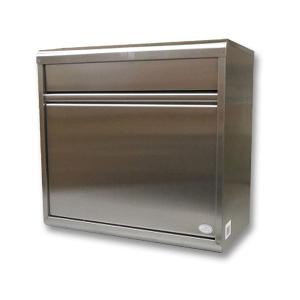 グリーンライフ ステンレス ファミリーポスト 前入後出タイプ ステンレスポスト 郵便受け PH-60UD