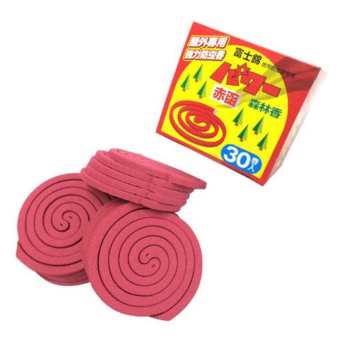 児玉兄弟商会 パワー森林香(赤函)30巻入 富士錦 屋外専用 強力防虫香 205301 返品種別B