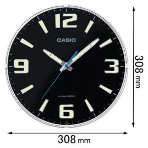 カシオ 電波掛け時計 IQ-1009J-1JF ...の商品画像