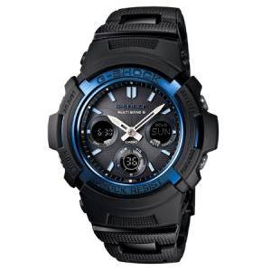 カシオ (国内正規品)G-SHOCK(ジーショック) BLACK/ BLUEシリーズGショック ソーラー電波時計 AWG-M100BC-2AJF 返品種別A