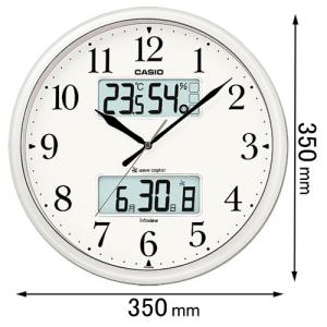 SEIKO セイコー ZS251W 壁掛け時計 掛け時計 ハイブリッド