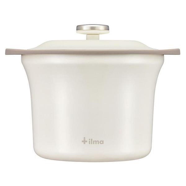 ilma 電子レンジ保温調理器 1.72L ホワイト ilma LIVING JAR(イルマ リビン...