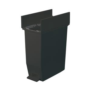 リス SOLOW ペダルオープンツイン35L(ブラック) ゴミ箱 ダストボックス 左右に両開きふた付き 高さを抑えて棚下で使える GSLW004 返品種別A｜Joshin web