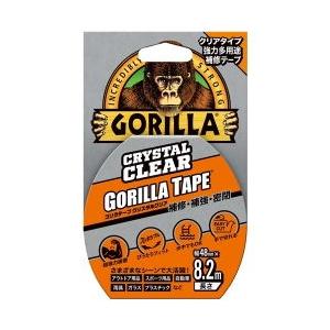 GORILLA ゴリラテープ クリスタルクリア 強力多用途補修テープ 幅48mm×長さ8.2m×厚さ...