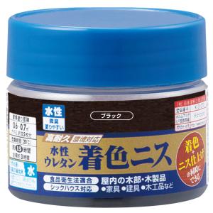 カンペハピオ 水性ウレタン着色ニス 100ml(ブラック) Kanpe Hapio 00707654022100 返品種別B｜joshin