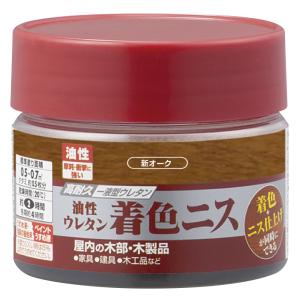 カンペハピオ 油性ウレタン着色ニス 100ml(新オーク) Kanpe Hapio 00257643632100 返品種別B｜joshin