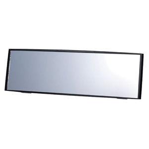 カーメイト パーフェクトミラー 3000R 240mm クローム鏡(ブラック) REAR VIEW PERFECT MIRROR/ BLACK - 240MM CONVEX M8 返品種別A｜joshin