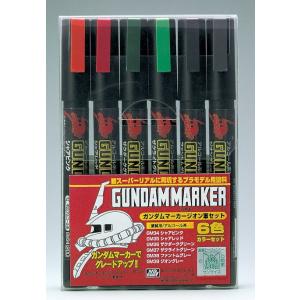 GSIクレオス ガンダムマーカー ジオン軍6色セット(GMS108)塗料 返品種別B