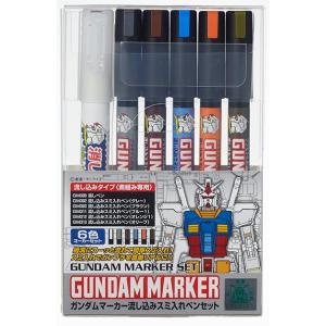 GSIクレオス ガンダムマーカー流し込みスミ入れペンセット(GMS122)塗料 返品種別B