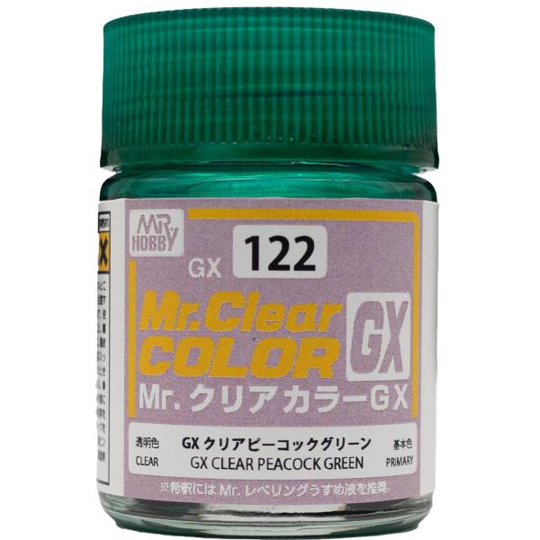 GSIクレオス Mr.クリアカラーGX GXクリアピーコックグリーン(GX122)塗料 返品種別B