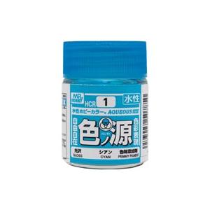 GSIクレオス 水性ホビーカラー用 色ノ源(イロノモト)シアン(HCR1)塗料