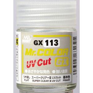 GSIクレオス Mr.カラーGX スーパークリアーIII UVカット つや消し(GX113)塗料 返品種別B｜joshin