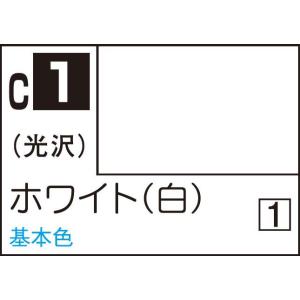 GSIクレオス Mr.カラー ホワイト(白)(C1)塗料 返品種別B｜joshin