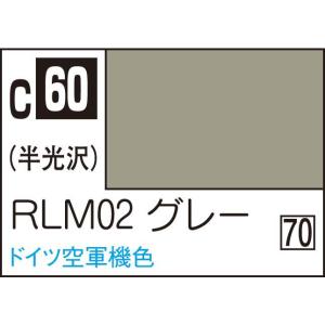 GSIクレオス Mr.カラー RLM02 グレー(C60)塗料 返品種別B