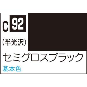 GSIクレオス Mr.カラー セミグロスブラック(C92)塗料 返品種別B