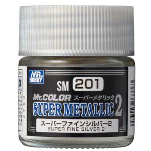 GSIクレオス Mr.カラースーパーメタリック2 スーパーファインシルバー2(SM201)塗料