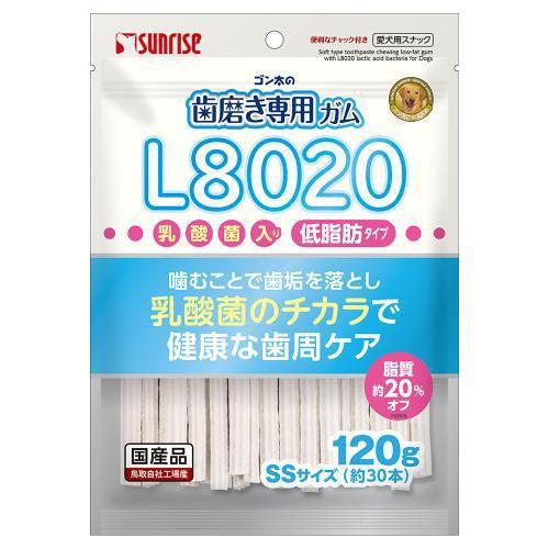 ゴン太の歯磨き専用ガム L8020乳酸菌入り 低脂肪 SSサイズ 120g マルカンサンライズ 返品...