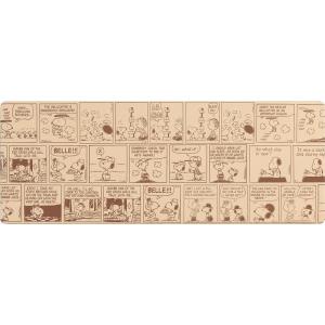 センコー(SENKO) スヌーピーPVCロングマットフレーム(45×120cm・ベージュ) PEANUTS(SNOOPY) 67530 