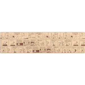 センコー(SENKO) スヌーピーPVCロングマットフレーム(45×180cm・ベージュ) PEANUTS(SNOOPY) 67531 