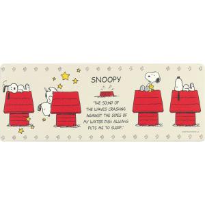 センコー(SENKO) スヌーピーPVCロングマットポーズ(45×120cm・アイボリー) PEANUTS(SNOOPY) 67544 
