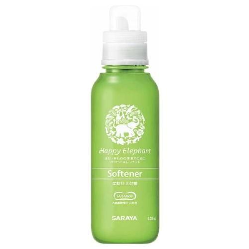 ハッピーエレファント 柔軟仕上げ剤 600ml サラヤ 返品種別A
