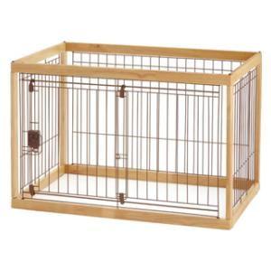 値下げ交渉歓迎☆ リッチェル　木製　おくだけゲート　ペットゲート　ベビーゲートS ペット用 木製おくだけドア付ゲート - リッチェル【公式】