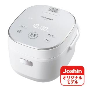 シャープ ジャー炊飯器  ホワイト SHARP KS-CF05CのJoshinオリジナルモデル KS-LC5-W