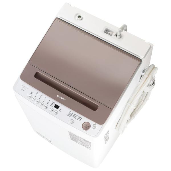 (標準設置料込) シャープ 9.0kg 全自動洗濯機 ライトブラウン SHARP ES-GV9H-T...